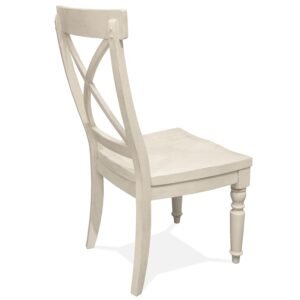 Aberdeen X-back Side Chair in Weathered Worn White