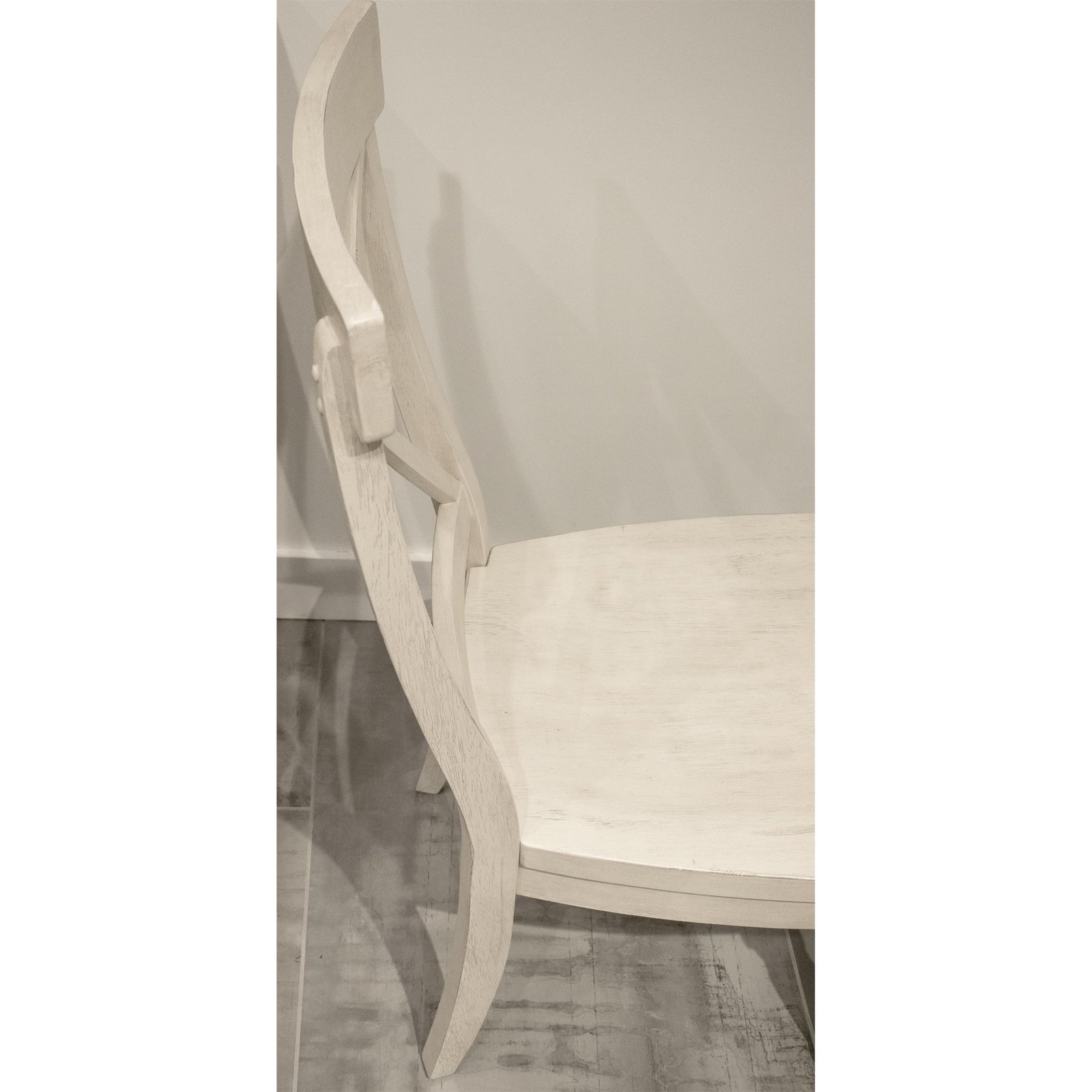 Aberdeen X-back Side Chair in Weathered Worn White - Image 6