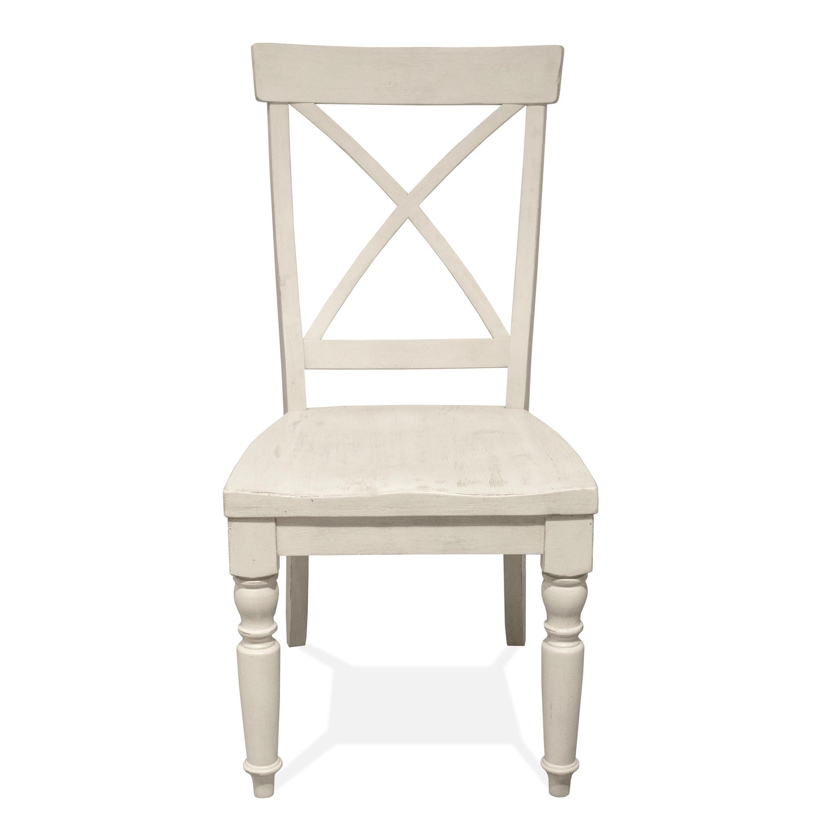 Aberdeen X-back Side Chair in Weathered Worn White - Image 5