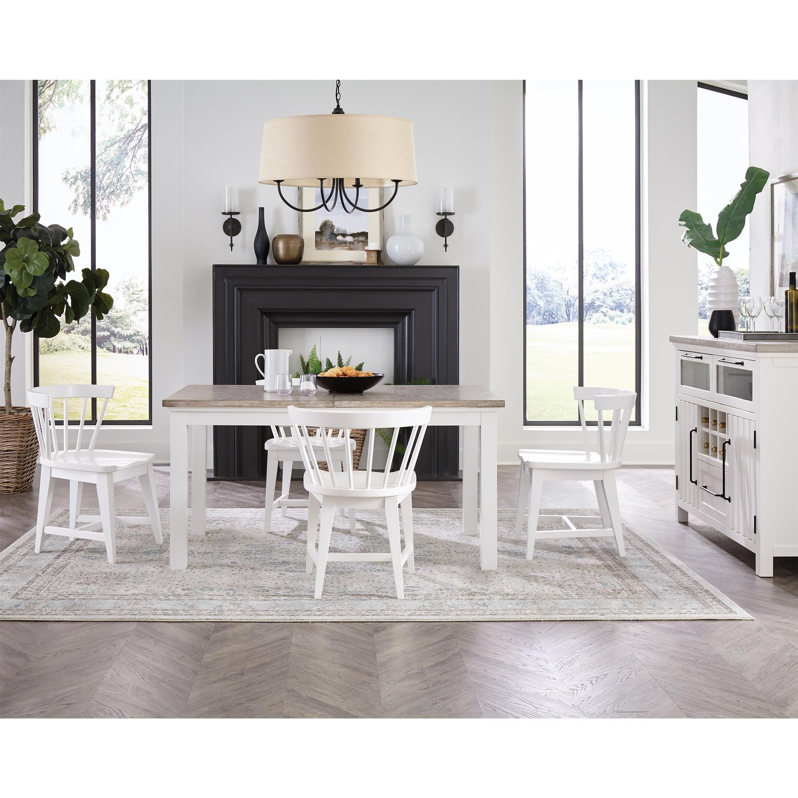 Cora Windsor Side Chair in Cloud - Image 2