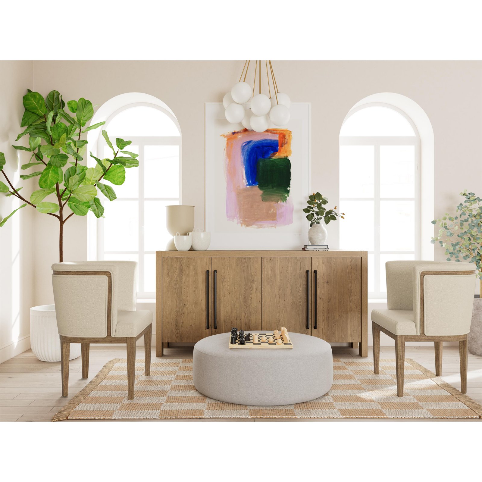 Bozeman Upholstered Hostess Chair in Toasted Almond - Image 2