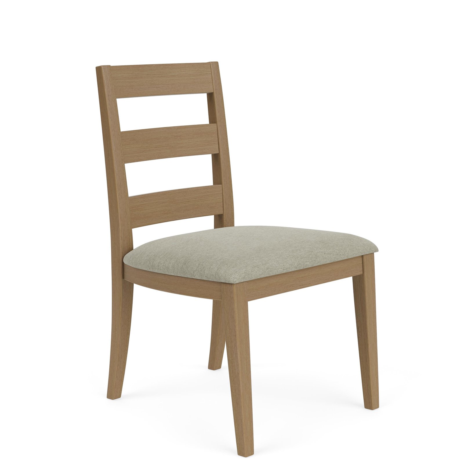 Davie Upholstered Seat Side Chair in Pale Oak - Image 5