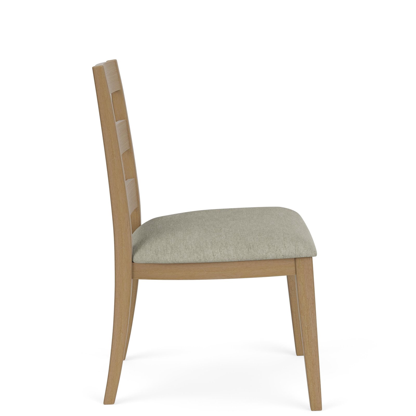 Davie Upholstered Seat Side Chair in Pale Oak - Image 6