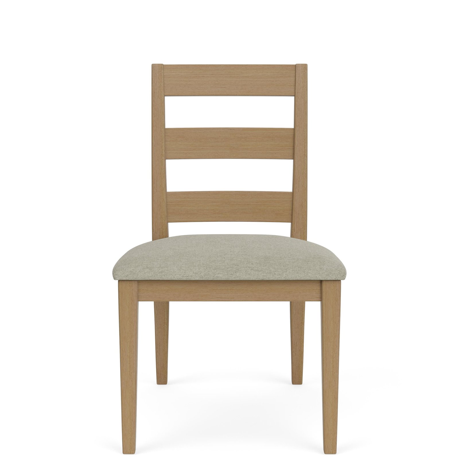 Davie Upholstered Seat Side Chair in Pale Oak