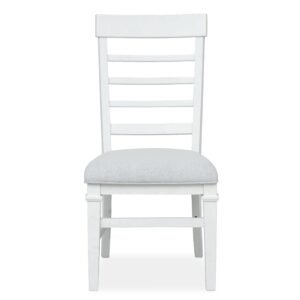 Charleston Dining Side Chair w/Upholstered Seat (2/ctn) A-White in White Dove