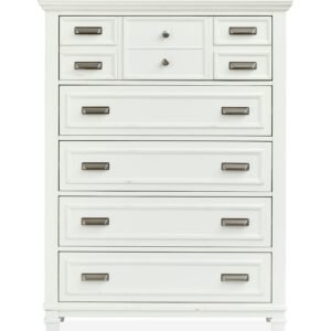 Charleston Drawer Chest in White Dove