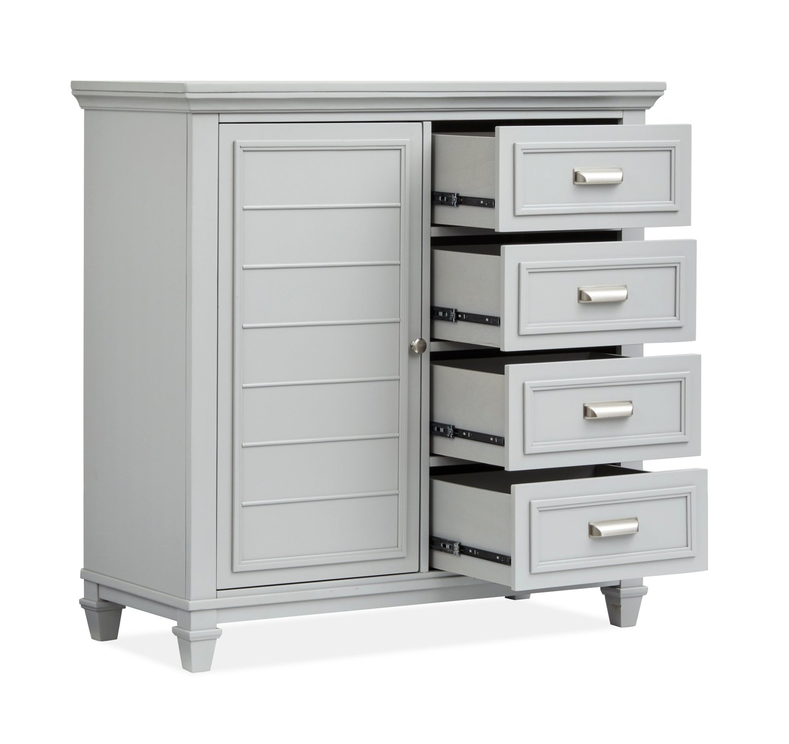 Charleston Door Chest in Harbor Gray - Image 4
