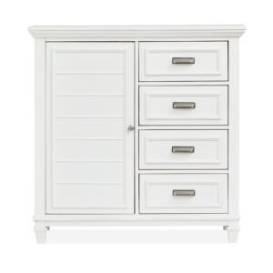 Charleston Door Chest in White Dove