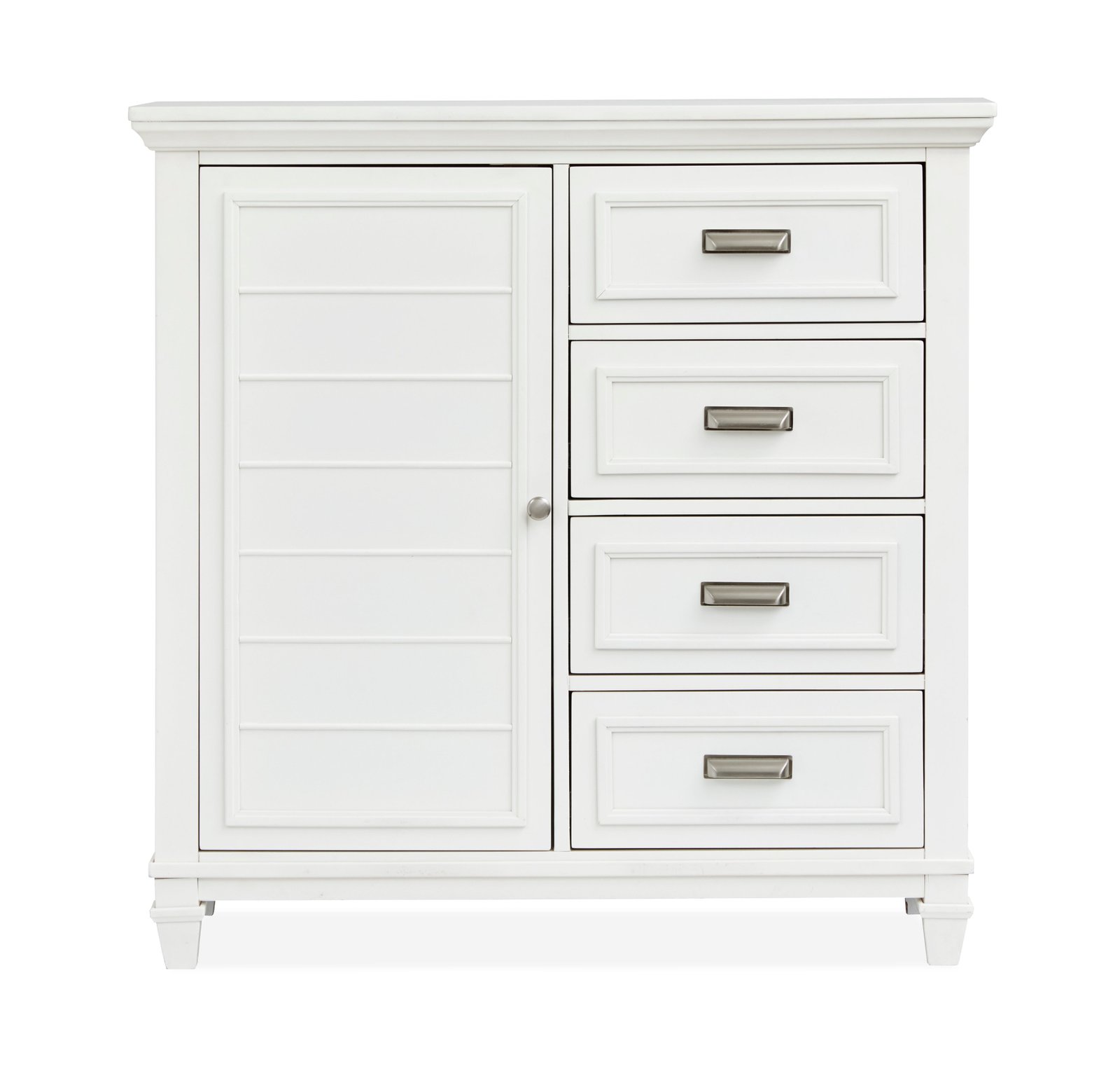 Charleston Door Chest in White Dove