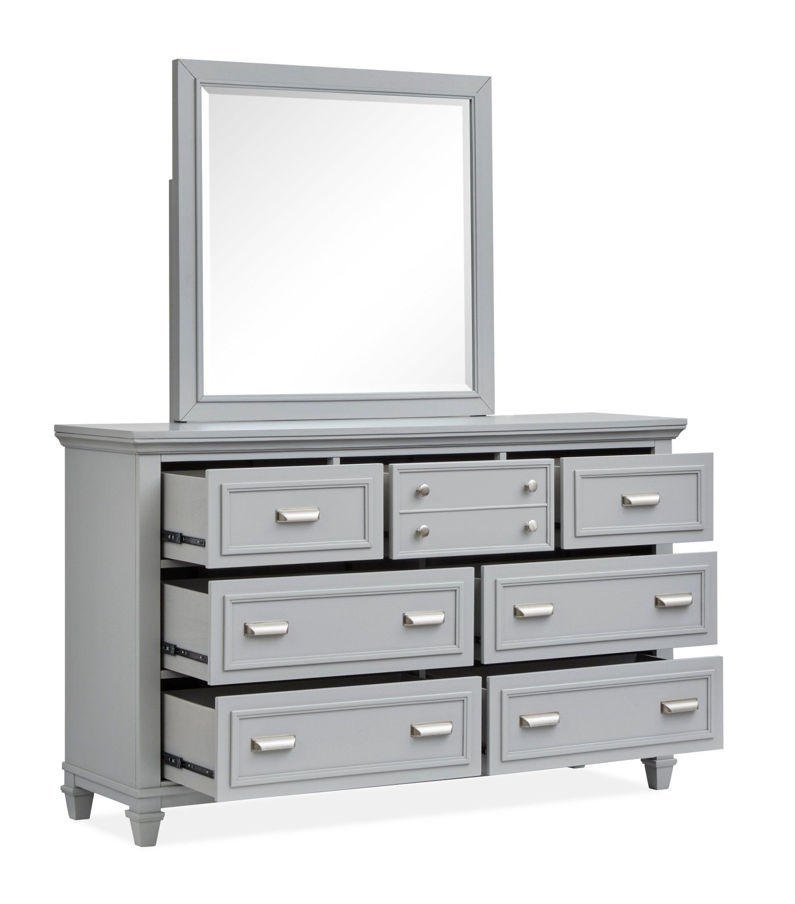 Charleston Drawer Dresser in Harbor Gray - Image 3