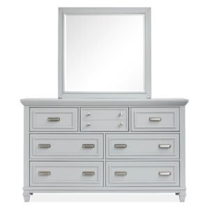Charleston Landscape Mirror in Harbor Gray