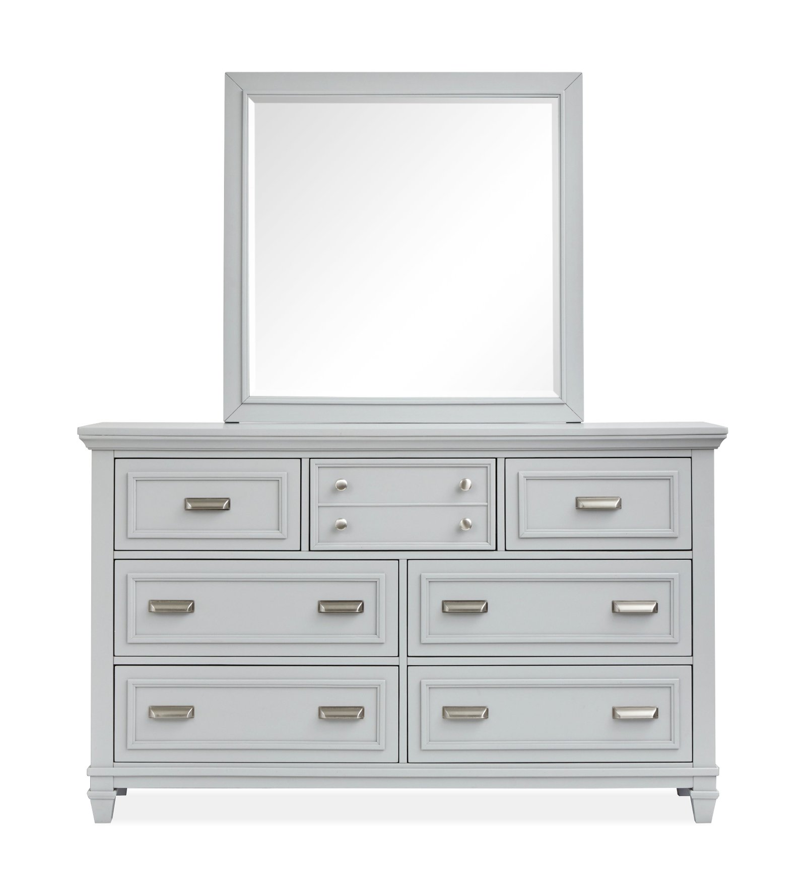 Charleston Landscape Mirror in Harbor Gray