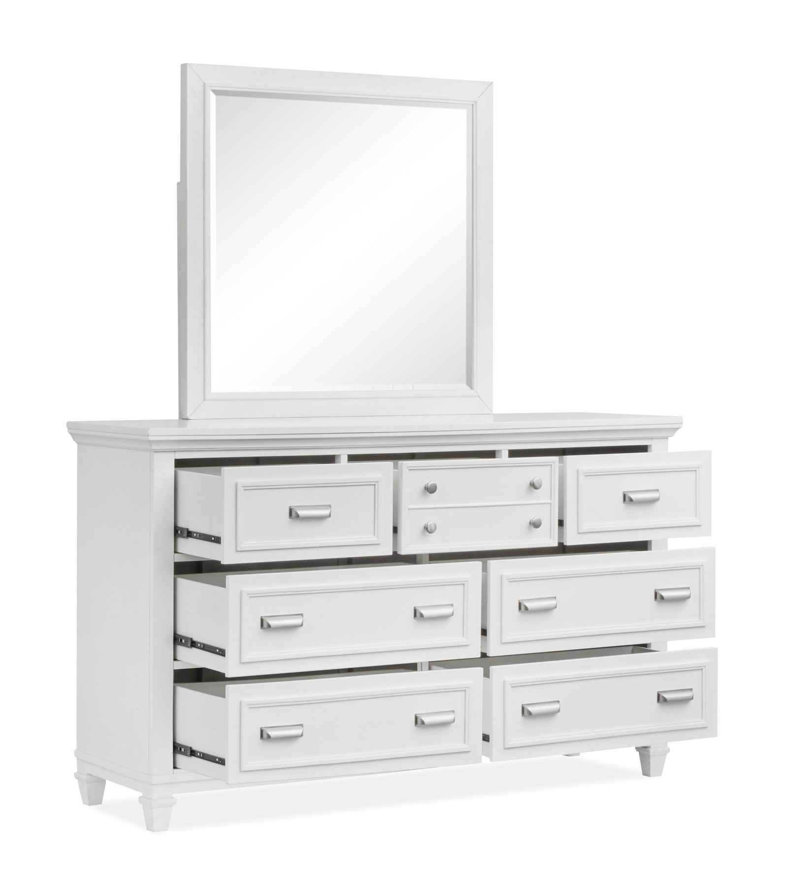 Charleston Drawer Dresser in White Dove - Image 2