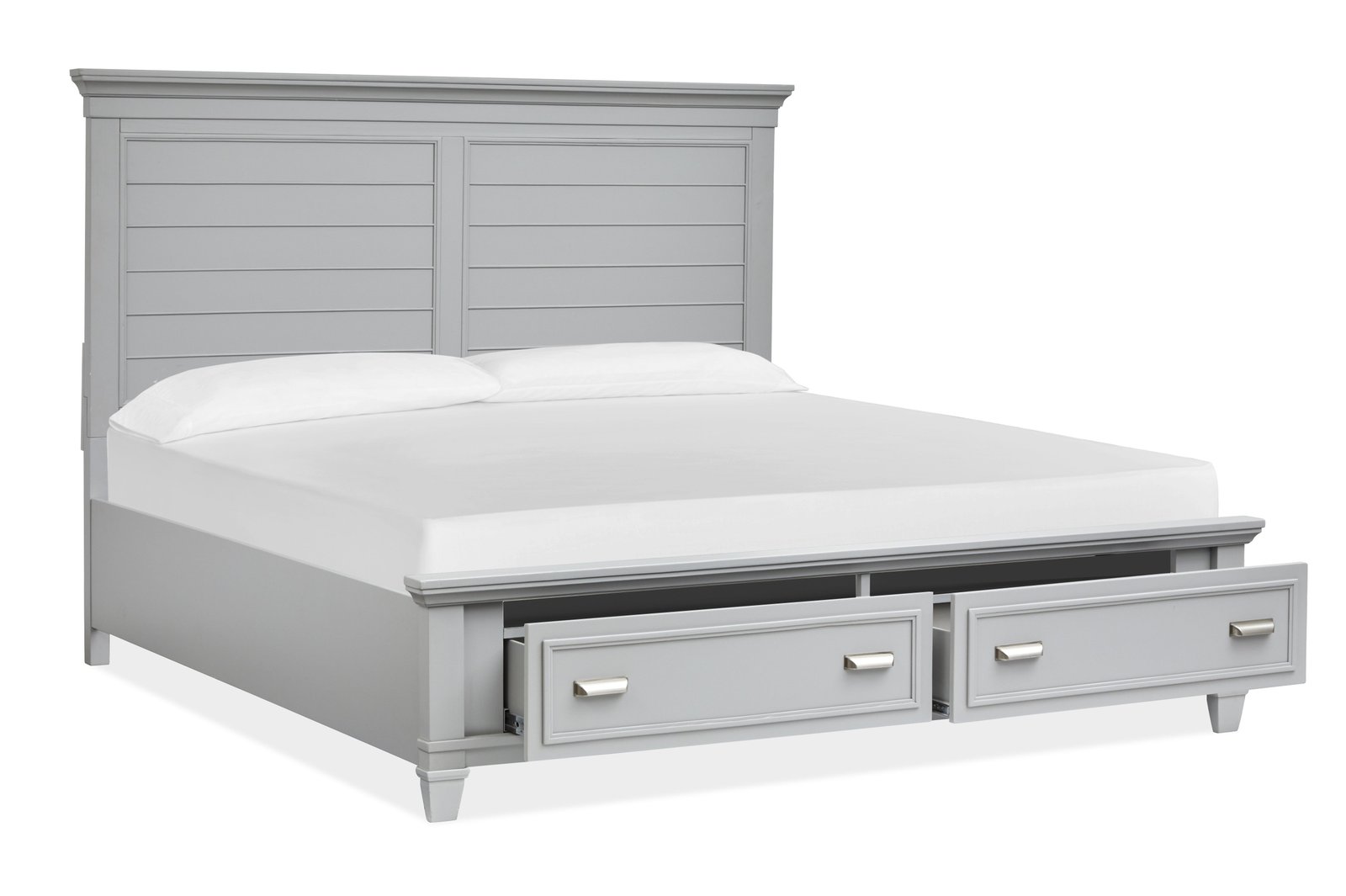 Charleston Panel Storage Bed in Harbor Gray - Image 3