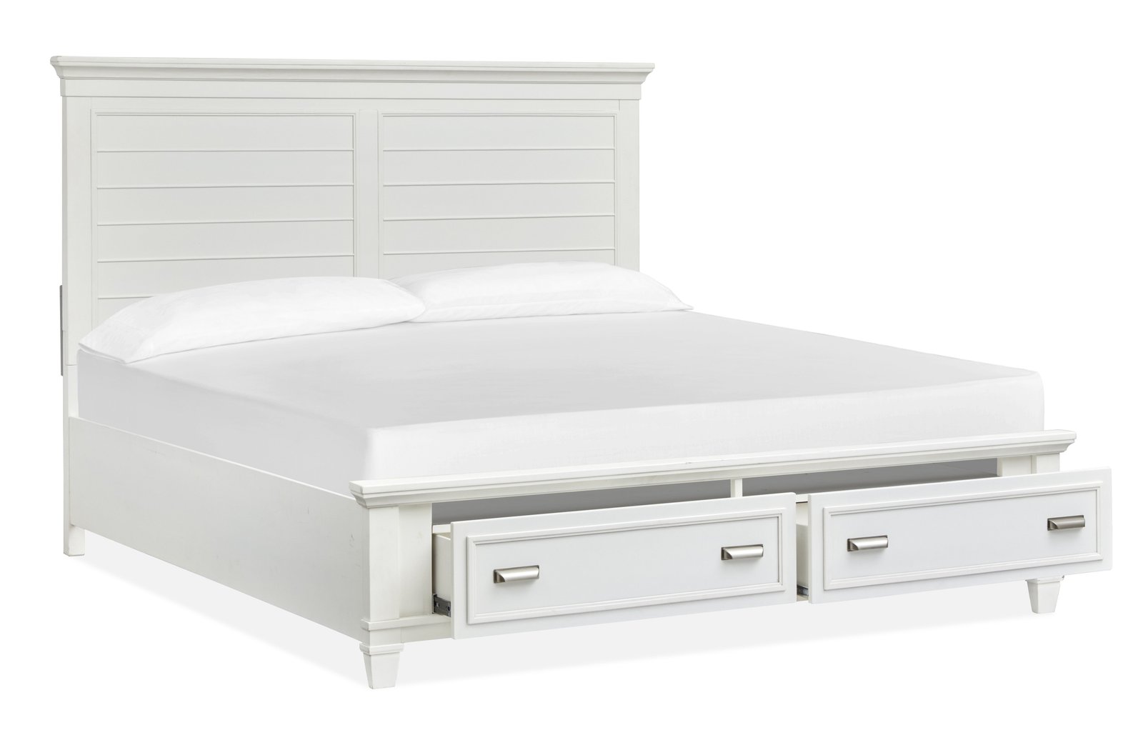 Charleston Panel Storage Bed in White Dove - Image 2