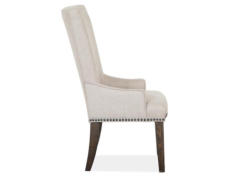 Bellamy Upholstered Host Side Chair (2/ctn) in Peppercorn - Image 3