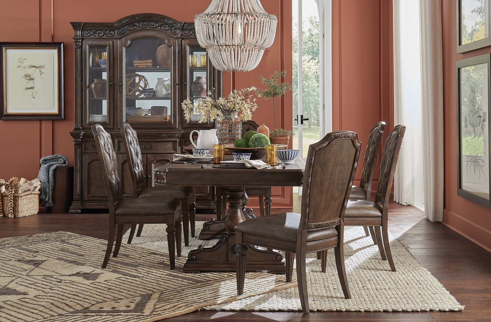 Durango Dining Side Chair w/Upholstered Seat and Back(2/ctn) in Willadeene Brown - Image 5
