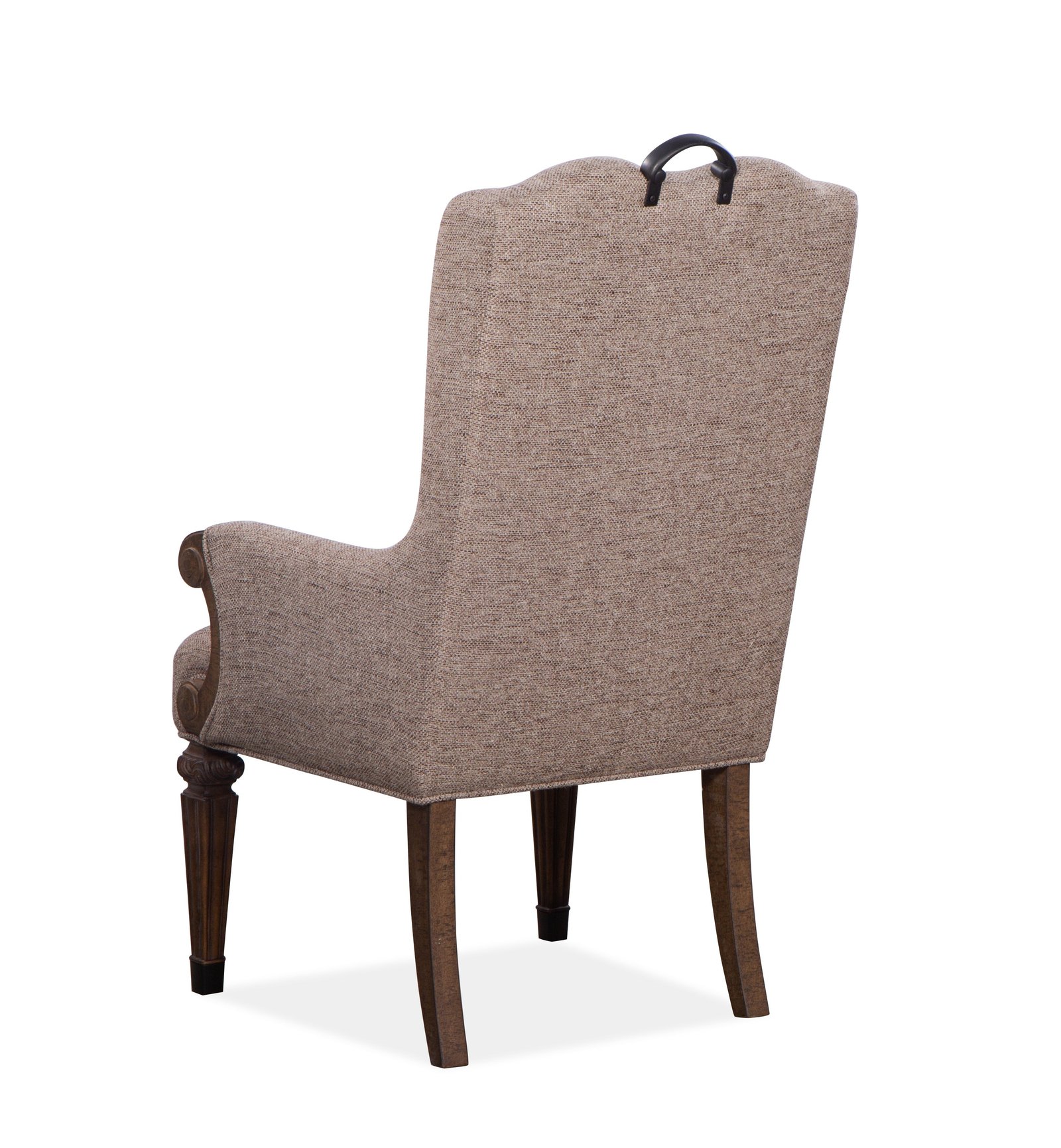 Durango Upholstered Host Arm Chair (2/ctn) in Willadeene Brown - Image 3