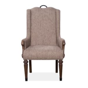 Durango Upholstered Host Arm Chair (2/ctn) in Willadeene Brown