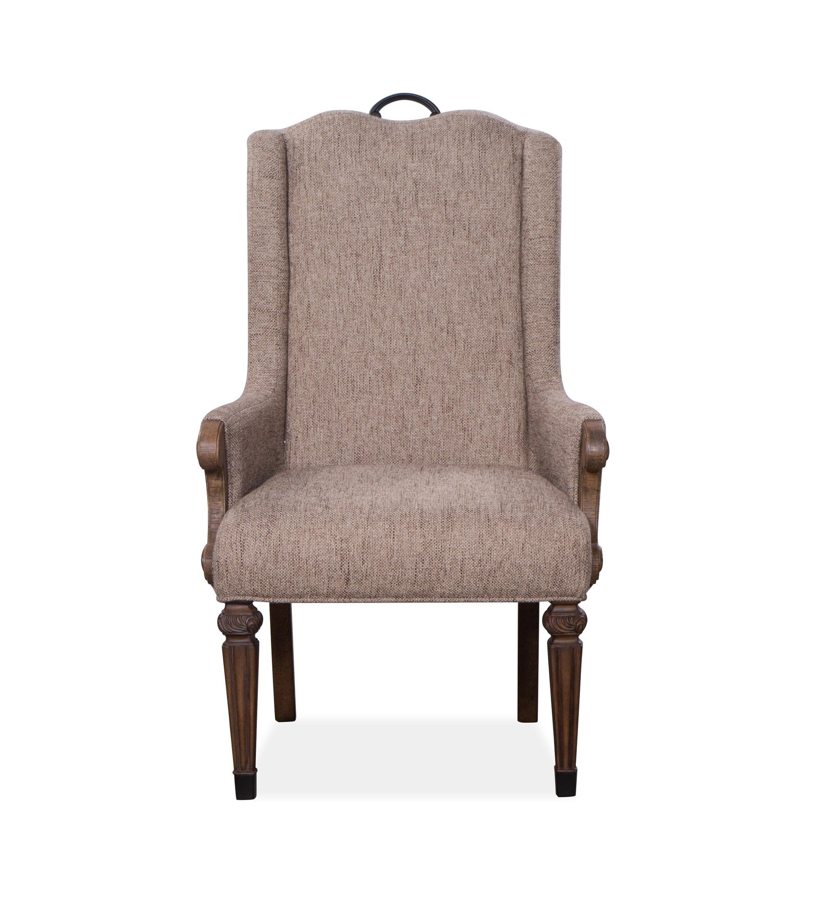 Durango Upholstered Host Arm Chair (2/ctn) in Willadeene Brown