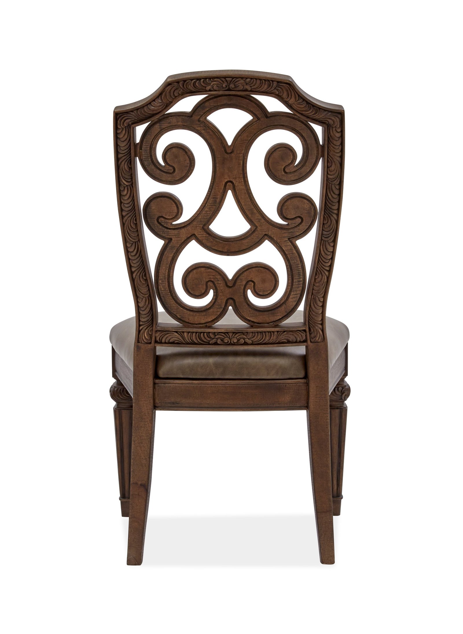 Durango Dining Side Chair w/Upholstered Seat (2/ctn) in Willadeene Brown - Image 2