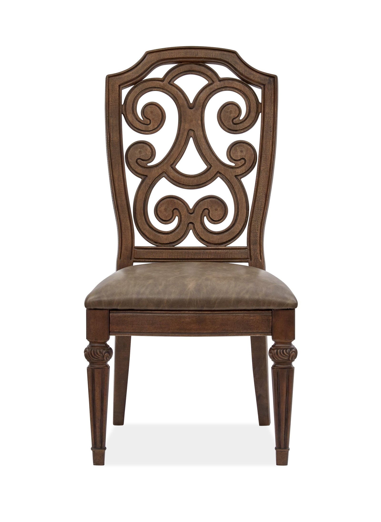 Durango Dining Side Chair w/Upholstered Seat (2/ctn) in Willadeene Brown