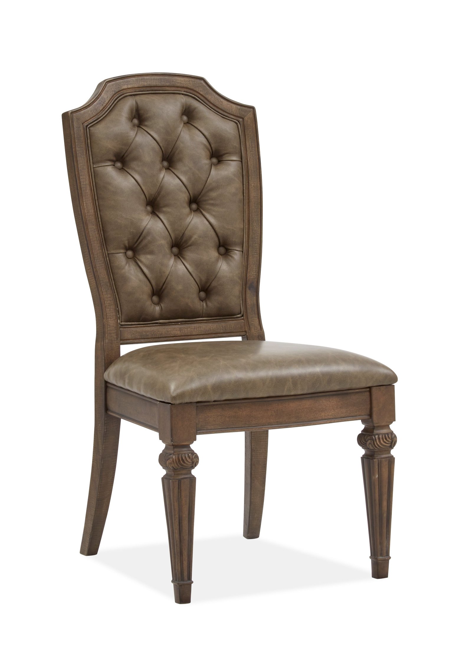 Durango Dining Side Chair w/Upholstered Seat and Back(2/ctn) in Willadeene Brown - Image 3