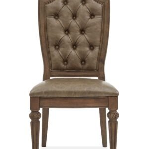 Durango Dining Side Chair w/Upholstered Seat and Back(2/ctn) in Willadeene Brown
