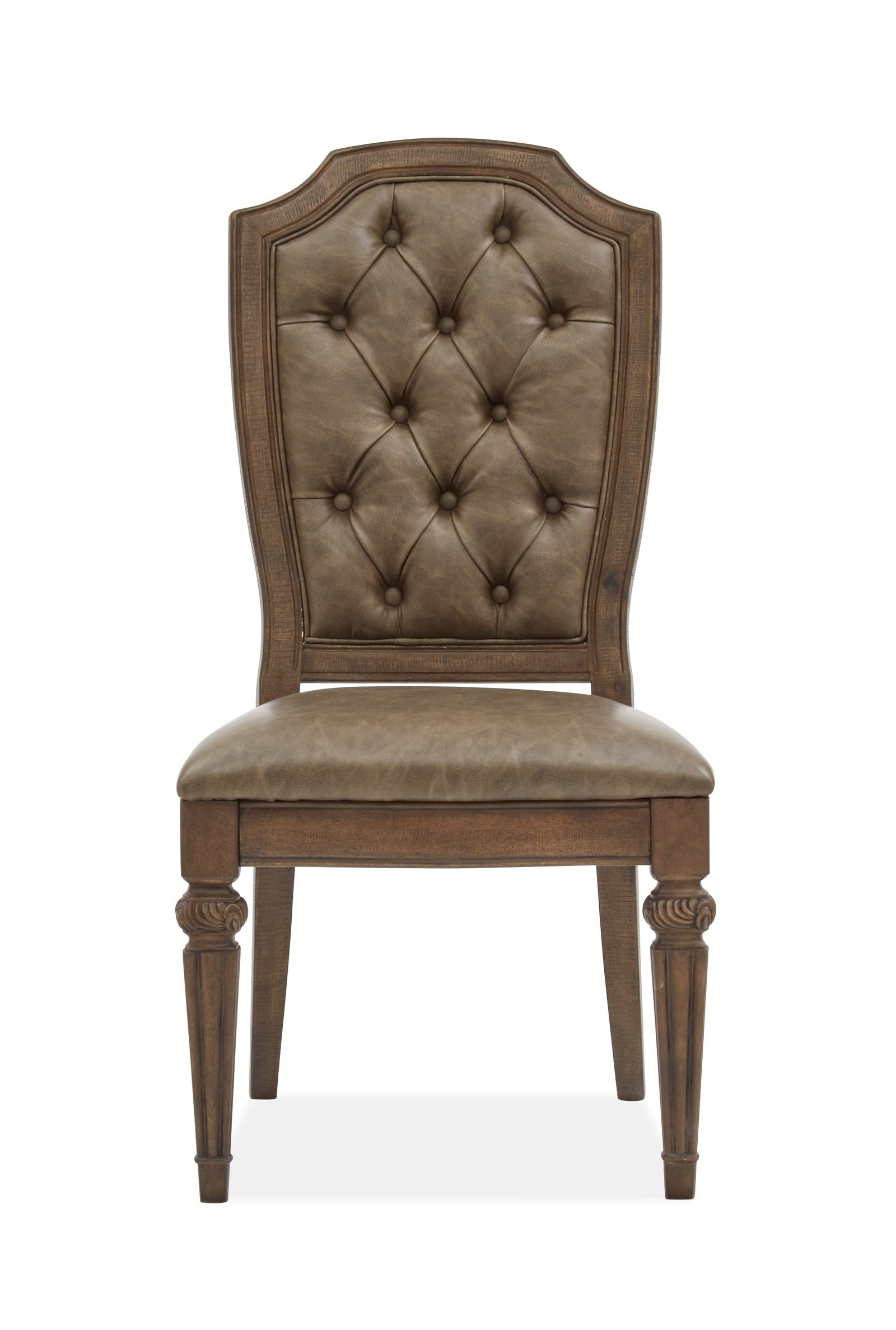 Durango Dining Side Chair w/Upholstered Seat and Back(2/ctn) in Willadeene Brown