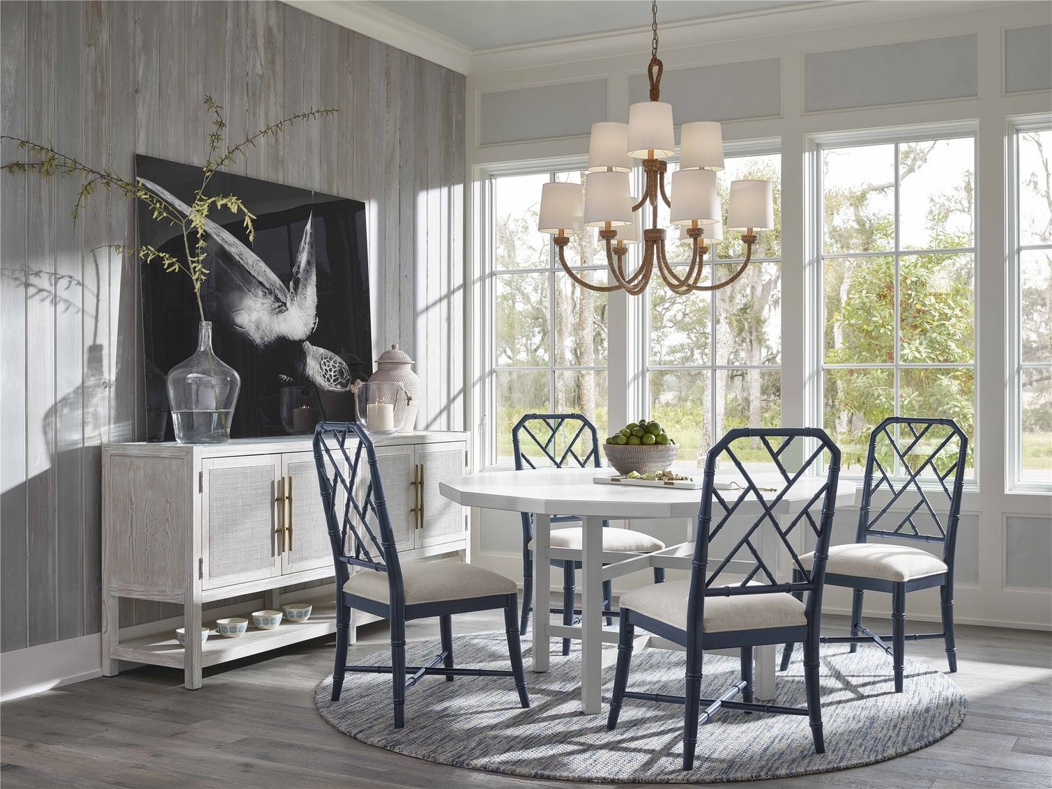 Getaway Hanalei Bay Side Chair in Cerulean Blue - Image 4
