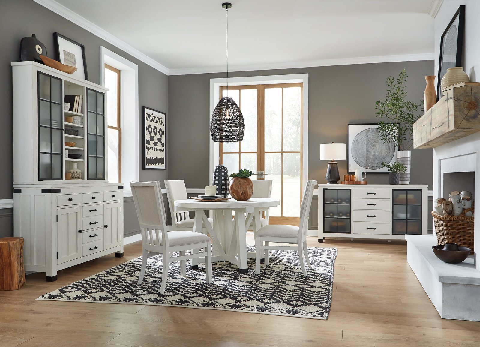 Harper Springs Dining Side Chair w/Upholstered Seat & Back (2/ctn) in Silo White - Image 4