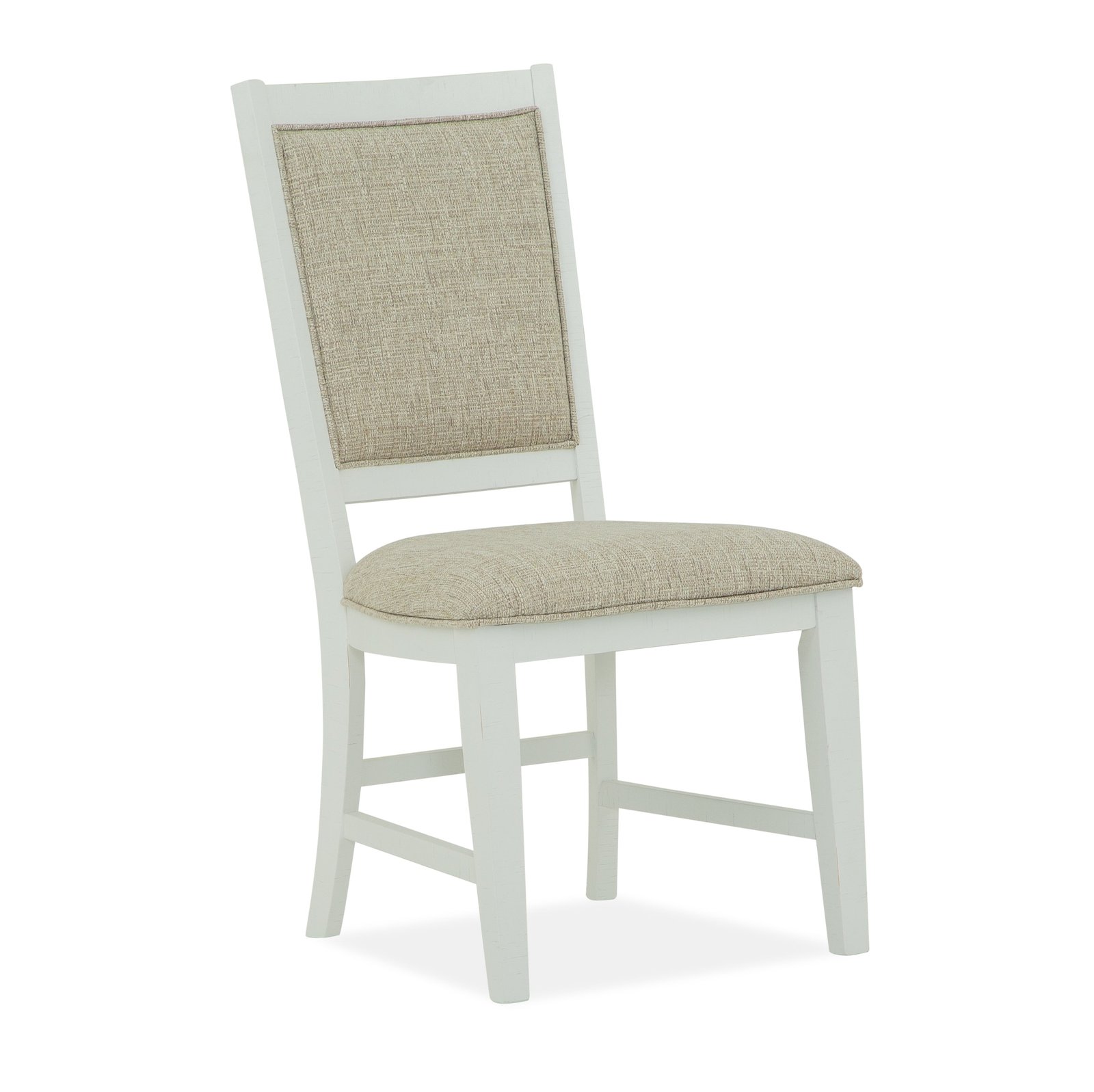 Heron Cove Step Up Side Chair w/Upholstered Seat & Back (2/ctn) in Chalk White and Dovetail Grey - Image 3