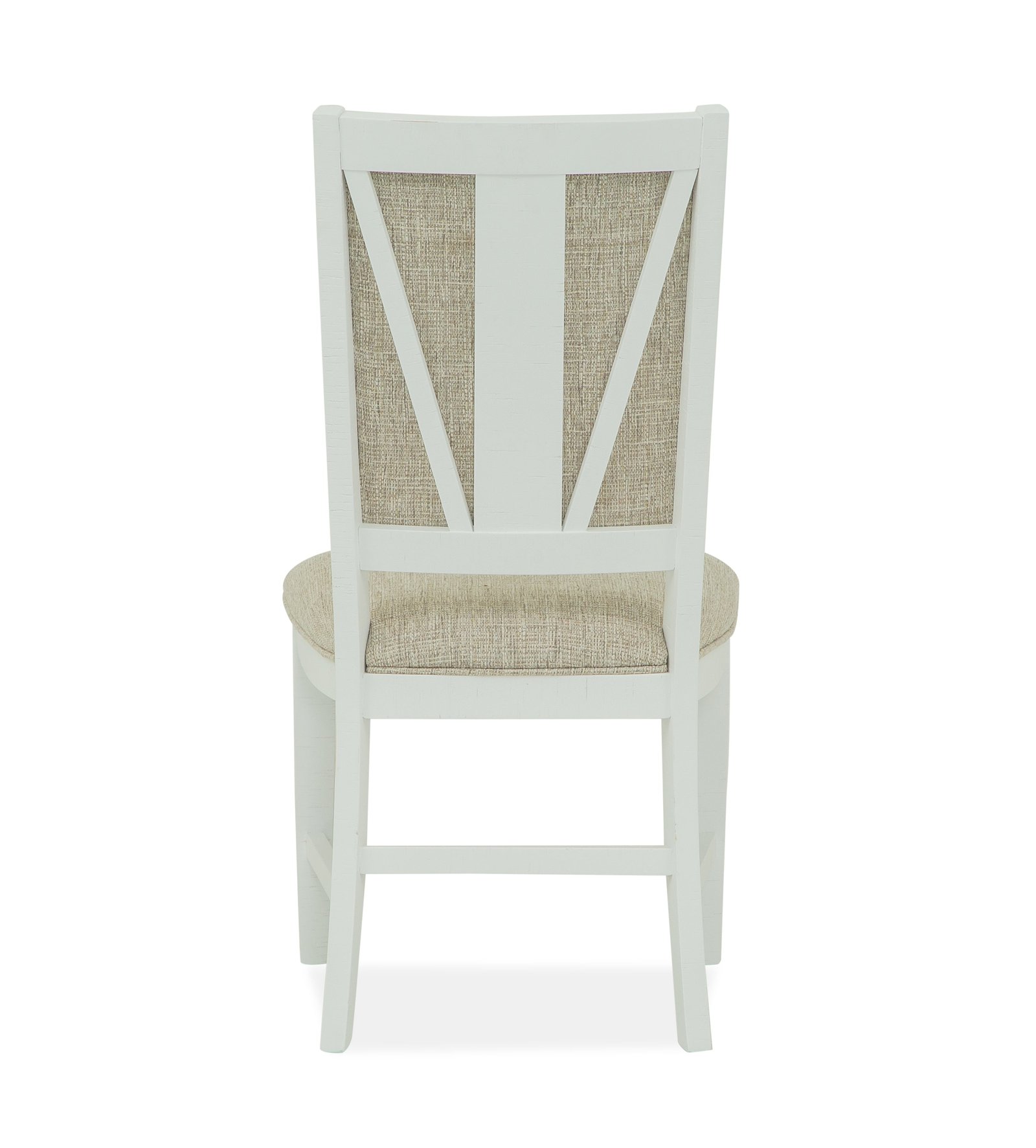 Heron Cove Step Up Side Chair w/Upholstered Seat & Back (2/ctn) in Chalk White and Dovetail Grey - Image 4