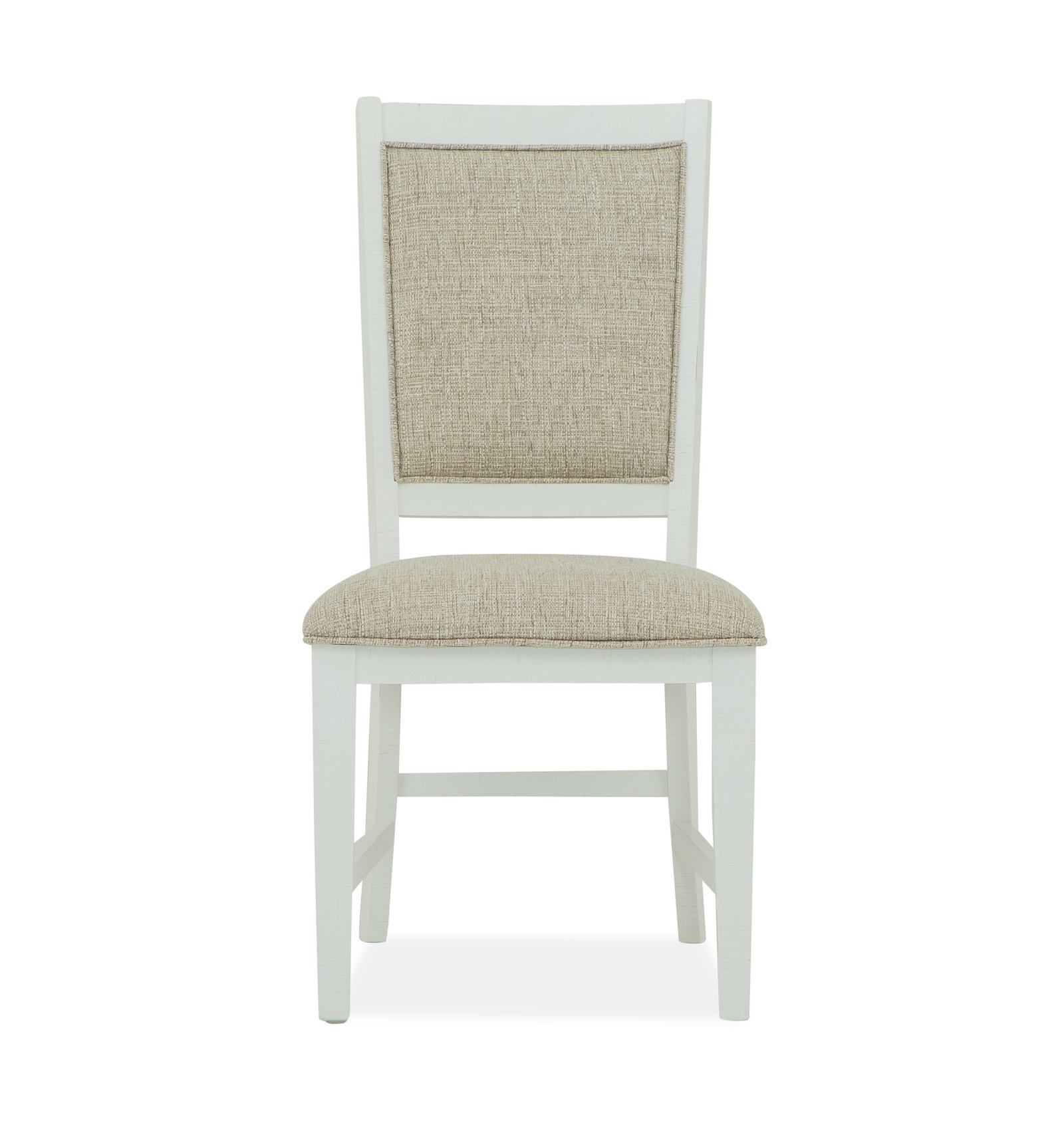 Heron Cove Step Up Side Chair w/Upholstered Seat & Back (2/ctn) in Chalk White and Dovetail Grey