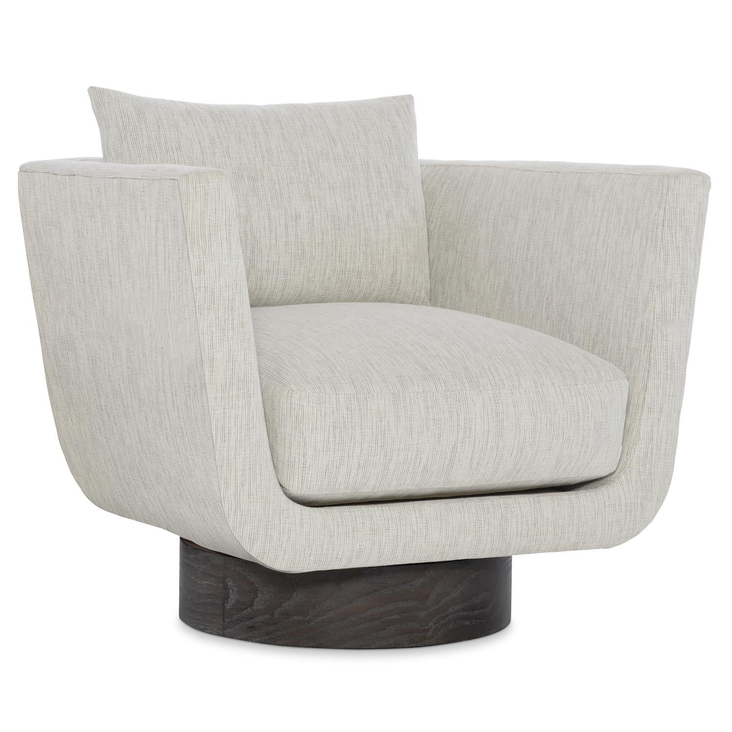 Gemma Fabric Swivel Chair in Portobello - Image 2