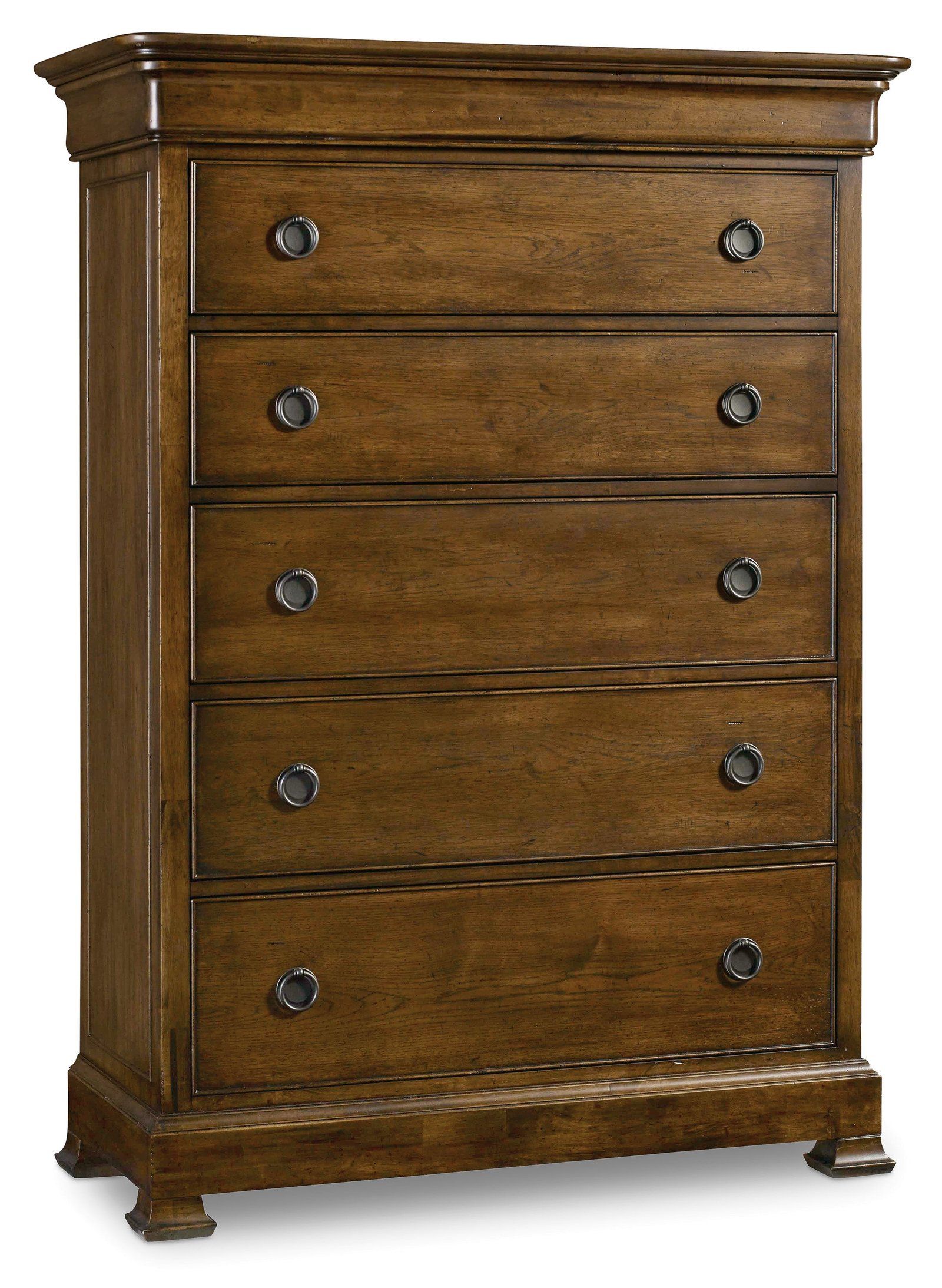 Hooker Furniture Archivist Six-Drawer Chest in Dark Wood
