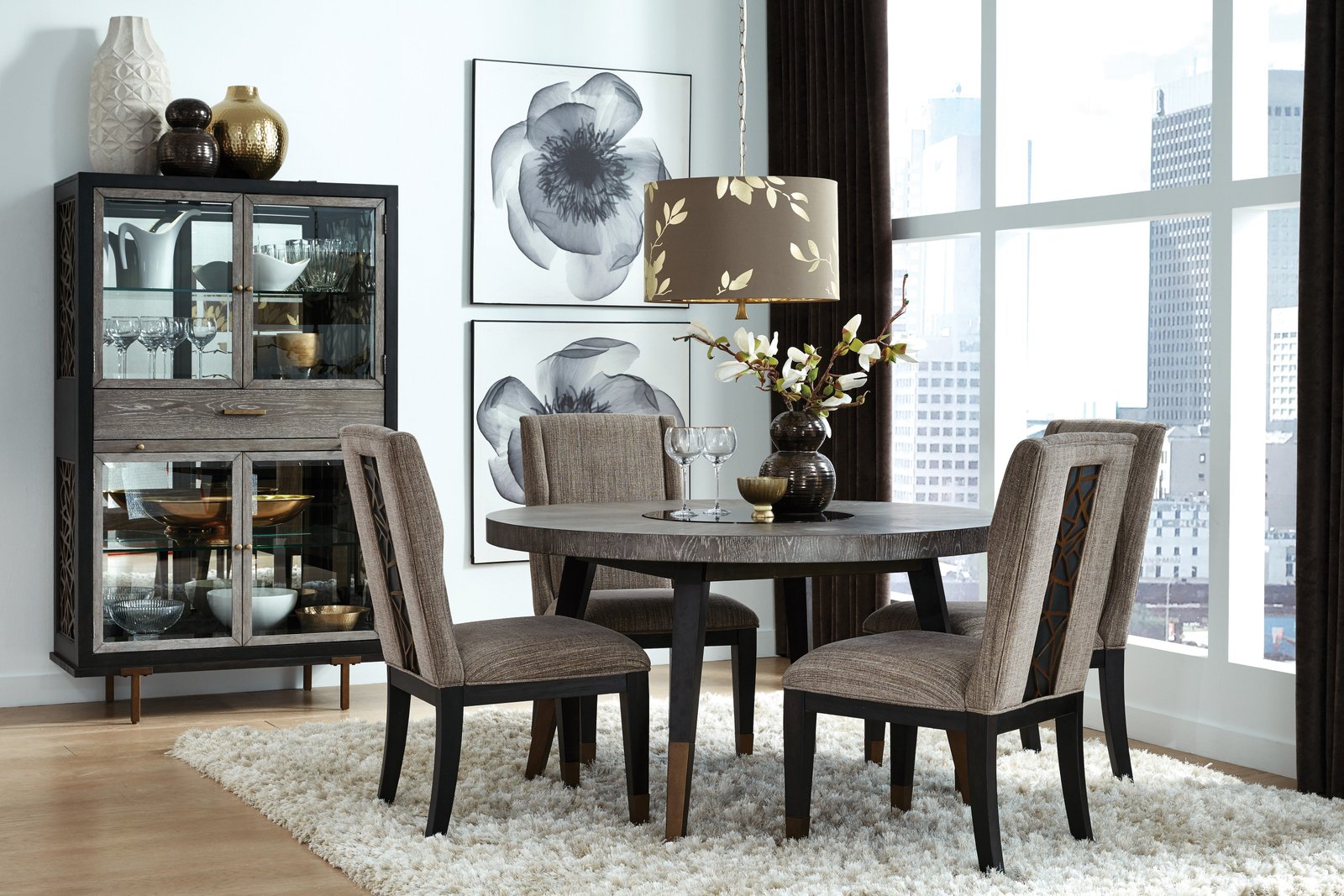 Ryker Upholstered Host Side Chair (2/ctn) in Nocturn Black - Image 5