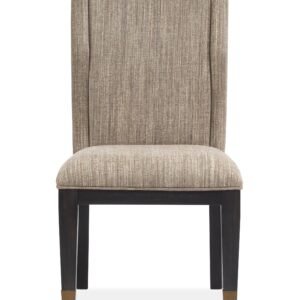 Ryker Upholstered Host Side Chair (2/ctn) in Nocturn Black